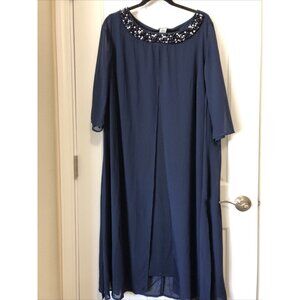 Catherine’s Midnight Dazzle Mesh Fly Away Dress Size 0X